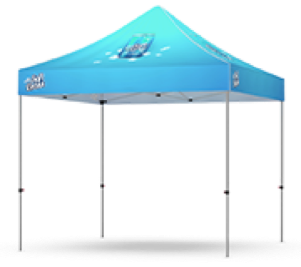 Logo Tent with top and frme only as a branding tool