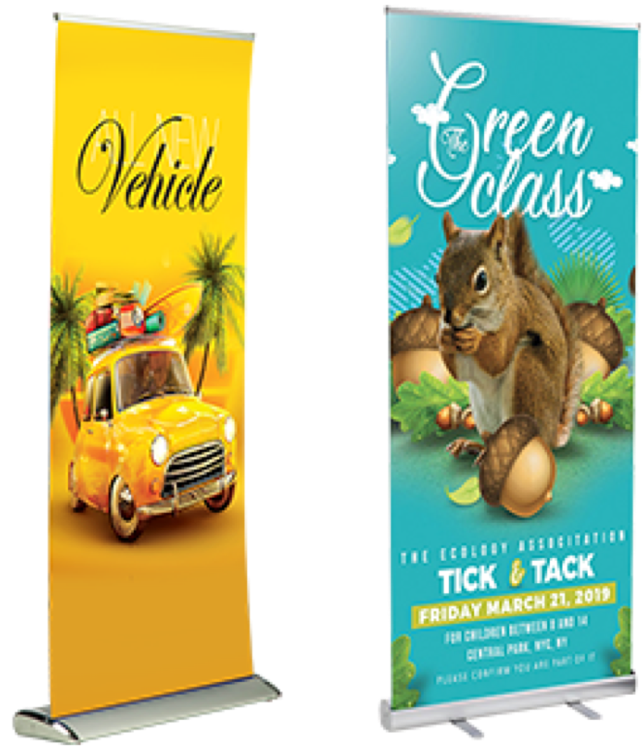 e Series Banner Stand & Standard Series Banner Stand